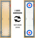 GoSports Shuffleboard and Curling 2 in 1 Board Games - Classic Tabletop or Giant Size