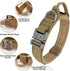 Tactical Dog Collar, Adjustable Heavy Duty Nylon with Metal Buckle and Control Handle for Small Medium Large Dogs