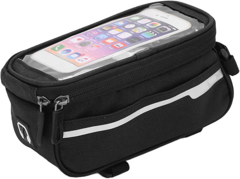VBESTLIFE Waterproof Phone Bag, Large Storage Bike Handlebar Bag with Quick Release Design