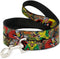 Buckle-Down Pet Leash - Thor & Loki Poses/Retro Comic Books - 4 Feet Long - 1" Wide