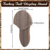 (14.5 Inch,Grey,Walnut Bucherry Turkey Tail Fan Mounting Kit for Hanging Turkey Tail, Feather, Beard, Wall Mounted