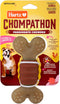 Hartz New Chompathon Gripper Bone Dog Chew Toy - Double Layered Flavored with Chicken & Bacon for Aggressive Chewers