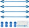 Honoson 4 Pieces Air Stone Bar, 10 Inch with Suction Cups, Aquarium Bubble Wall Tube for Hydroponics Pump