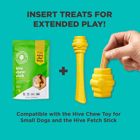 Hive Chew Toy for Small Dogs - Durable and Tough Dog Chew Toy for Puppies and Small Breeds - Floats in Water