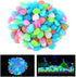 100 Pcs Colorful Glow in The Dark Pebbles for Fish Tank, Aquarium & Garden Walkway