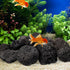 INOOMP Aquarium Lava Rocks, 1 Set of Black Volcanic Rocks, Natural Lava Pebbles for Planter, Fireplaces, Fire Pits,