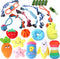 24 Pack Colorful Puppy Chew Toys for Teething - Plush Squeaky, Rope Chew Toys & Dog Treat Ball to Keep Them Busy