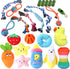 24 Pack Colorful Puppy Chew Toys for Teething - Plush Squeaky, Rope Chew Toys & Dog Treat Ball to Keep Them Busy