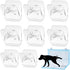 8 Pieces Wall Pee Pad Holder Clear Dog Potty Training Pad Holder
