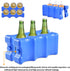 REV. LANG Packs Coolers(600g,Set 4) Cold Freezer Cool Ice Double Sided Contoured Reusable Long Lasting for Breast Milk