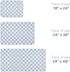 2 Pack Blue Checkered Washable Pee Pads for Dogs, Checkered Reusable Dog Pee Pads, for Puppy Playpen, Crate, Whelping