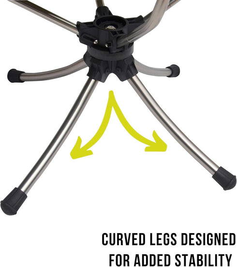 360 Lightspeed Outdoors Silent Swivel Lightweight Camping Chair | Foldable Compact Degree Chair