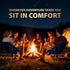 CUETWT 400lbs Backpacking Ultralight Camping Chair, Heavy Duty Portable Folding Chair with Capacity, Compact Hiking