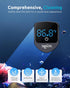 2-in-1 Aquarium Magnetic Cleaner with Digital Thermometer, Mini Magnetic Brush for Glass Fish Tank