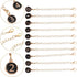 10pcs Backpacks BESPORTBLE Black Metal Hanging Cup Chain with Lobster Clasp, Decorative Number Charms for Tumbler