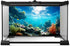 Ocean Floor Fish Tank Background - 48x18in Underwater Coral Reef Decoration with Sunlight
