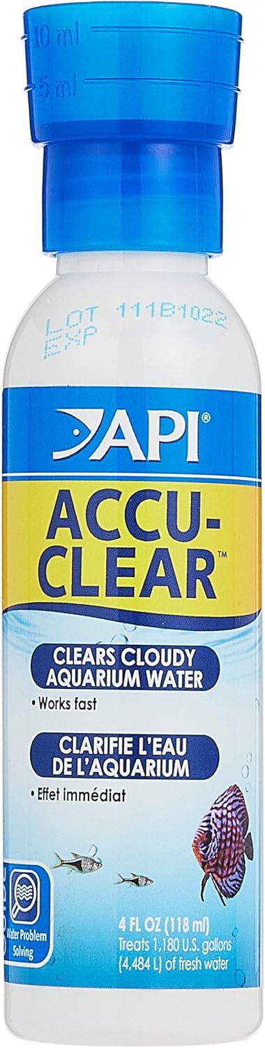 API ACCU-CLEAR Freshwater Aquarium Water Clarifier, 4-Ounce Bottle