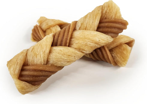 Cadet Chewalicious Chewy 'N Crunchy Braid Dog Treats, Rawhide-Free, Real Chicken, 3 Count