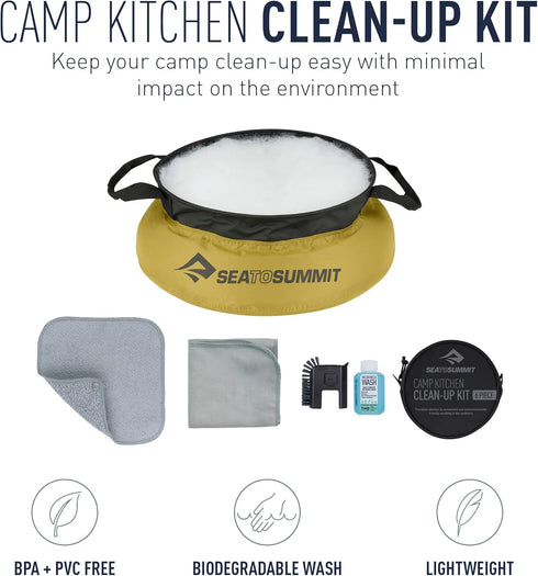 Sea to Summit Camp Kitchen Clean-Up Kit, 6 Piece Set