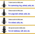 4 Nozzles 300W BOMPOW Electric Pump for Inflatables with Air Mattress Pump Inflator/Deflator, Queen/King Size Pool Air
