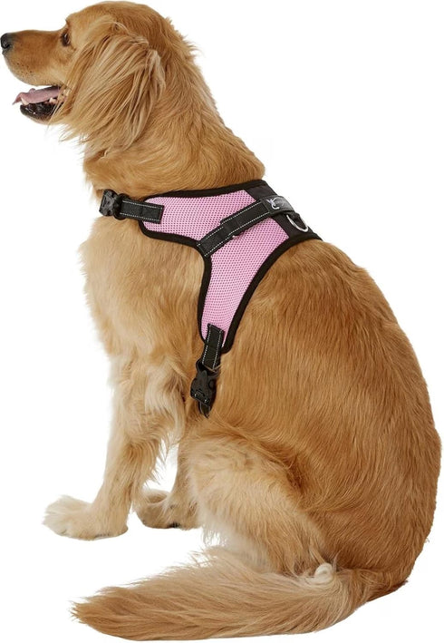 No Pull Adjustable Dog Harness with Handle - Comfortable Soft All Weather Mesh, Easy On for Small Medium Large Dogs