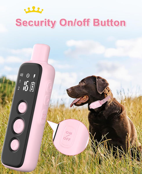 Bousnic Shock Collar for Dogs, Waterproof Rechargeable Electric Training Collar with Remote for Small Medium Large Dogs