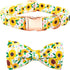 Spring Dog Collar - Sunflower Bowtie Pet Collar, Adjustable for Small Dogs