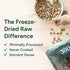360 Omega-3s 4 5 oz Pet Nutrition Freeze-Dried Raw Dog Food Multi-Protein with Beef, Chicken, Fish, Liver & Organs