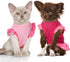 Weewooday 4 Pieces Pet Dress Shirt, Cute Pink Dog Sundress, Printed Dog Princess Dress for Small Dogs Cats