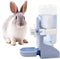 Rabbit Water Bottle Suspension Dispenser for Mini Pet Bunny, Guinea Pig, Chinchilla, 500ml BPA Free (Blue)