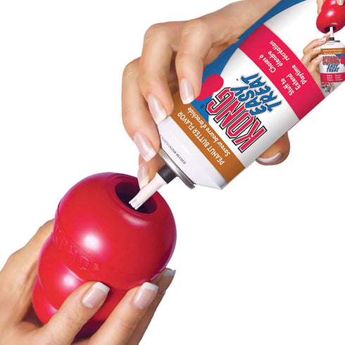 KONG Classic Dog Toys with Easy Treat Peanut Butter, 8 Ounce, for X-Large Dogs