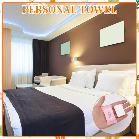 42Pcs Disposable Compressed Towels, Portable Compressed Towel Tablets Thicker Super Absorbent Wash Cloths Face Towel