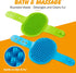 6PCS Set, ondware Dog Bath Brush Dogs Scrubber for Short and Long Haired Dogs, Dog Shampoo Brush for Shedding, Bathing