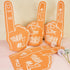 5 Pack 18 Inch 1 Giant Foam Finger We're Number DIY Hand Cheerleading Foam Fingers for Sports Cheer School Spirit Craft