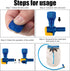 Skylety 8 Pieces Bite Valve Replacement Silicone Mouthpieces for Hydration Pack Bladder, Green, Orange, Blue, Purple