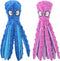 HGB Squeaky Dog Toys - Octopus No Stuffing Crinkle Plush Large Dog Toys for Puppy Teething Chewing, 2 Pack