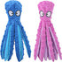 HGB Squeaky Dog Toys - Octopus No Stuffing Crinkle Plush Large Dog Toys for Puppy Teething Chewing, 2 Pack