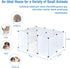 17.7 13.7 inches, 18 BRIAN & DANY Pet Plastic Playpen, Play Pen Indoor for Kitten, Hamster, Rabbit, Guinea Pig, Clear