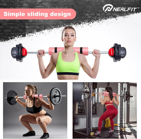 Squat Bar Pad, Barbell Pad for Squats, Great for Weightlifting, Lunges, and Hip Thrusts—Foam Sponge Pad
