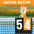 Hiboom Portable PVC Tennis Score Keeper, Magnetic 2 Digit Scoreboard Flipper for Daily Use