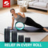 500lbs Back Wheel Foam Roller Targeted Back & Neck Relief, Lumbar Spine Stretcher, Spinal Decompression Stretcher