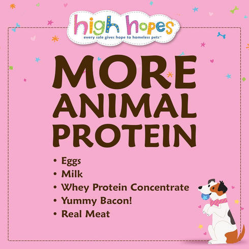 High Hopes Grain Free Bacon, Egg & Cheese Cookies - Every Purchase Gives Hope to Homeless Pets