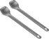 Navaris Long Handle Titanium Sporks, Set of 2, 8.4" Metal Spork Set for Backpacking and Camping
