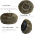 nononfish Dog Bed Mat for Medium Dogs, Army Green Orthopedic Pet Bed, 30x30x7 inches, Washable