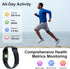 Fitness Tracker Watch with 7-Day Battery Life, Pedometer, Blood Oxygen, Heart Rate, Sleep Monitoring, Waterproof