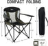 600 lbs, Portal Oversized Camping Chair Big and Tall Folding Camp Chair Portable Lawn Chairs Heavy Duty Foldable XXL
