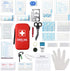 SHBC Compact First Aid Kit (139 Piece) Waterproof Adventure Medical Kits, Includes Emergency Blanket, Fire Starter,