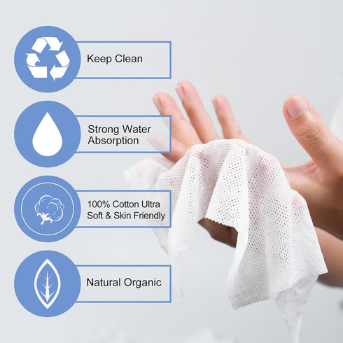 leexayah 100pcs 3s 50gsm 5x Compressed Disposable Face Towel: Mini Tablets Portable Paper Clean Washcloths For Travel