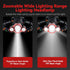1200 4 90Angle Headlamp Rechargeable Lumens Super Brightest Modes Head Lamp for Adults Zoom Waterproof Headlight