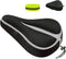 Gel Bike Seat Cover Padded Bicycle Saddle Covers for Women & Men, Most Comfortable Soft Cushion Cover for Spin Indoor